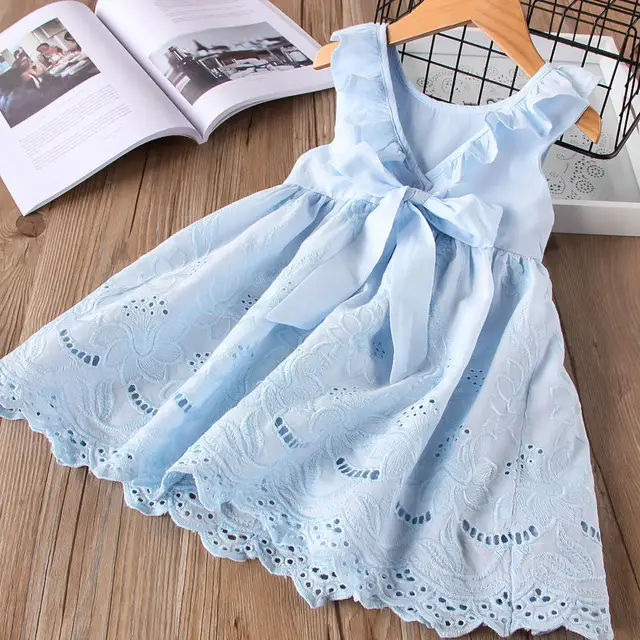 New Summer Girls' Dress Korean Strap Plaid Casual Slee