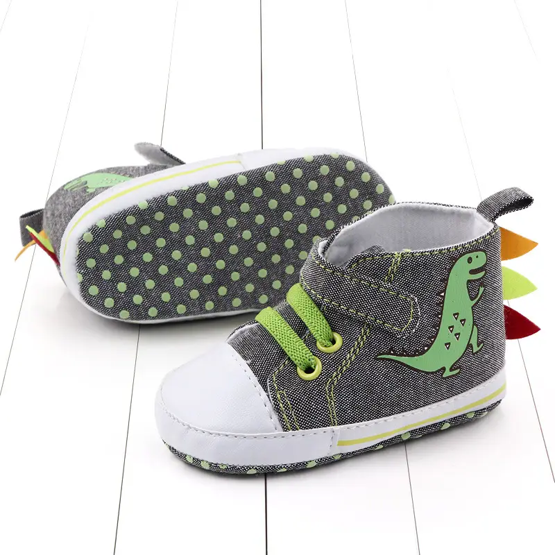 Baby Shoes Non Slip Soft Sole Cartoon Dinosaur Velcro