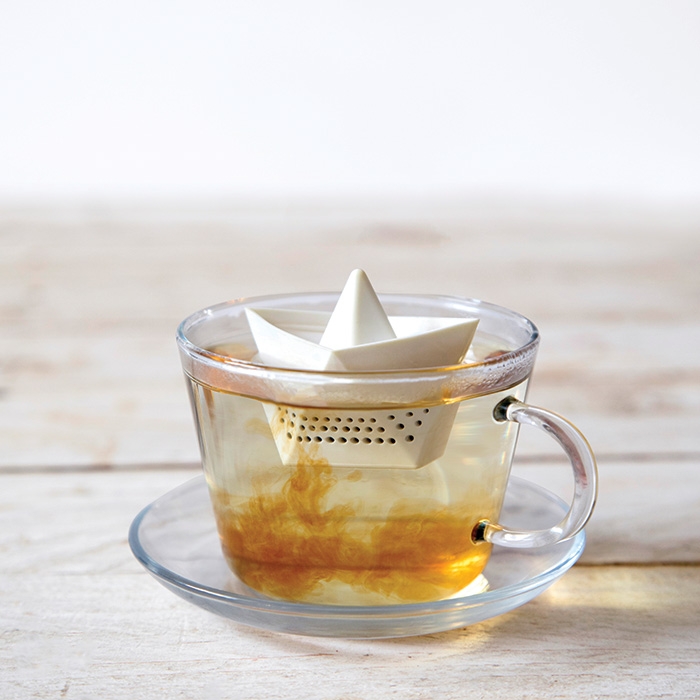 Paper boat tea strainer floating tea maker tea strainer
