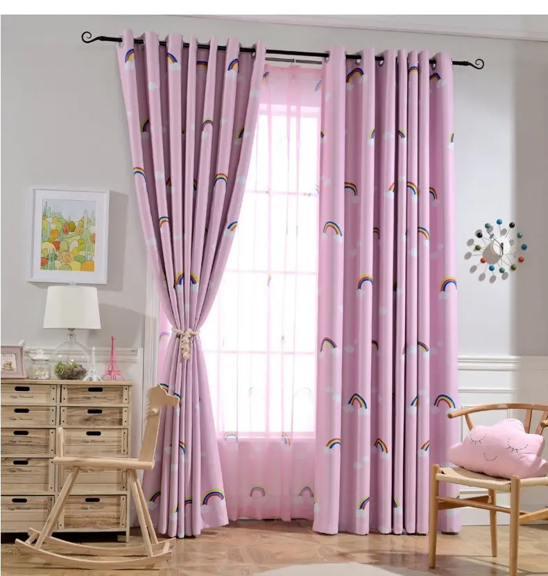 Rainbow Children Boys and Girls Bedroom Den Blackout Curtain