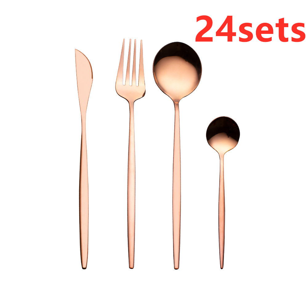 Rose gold 24sets