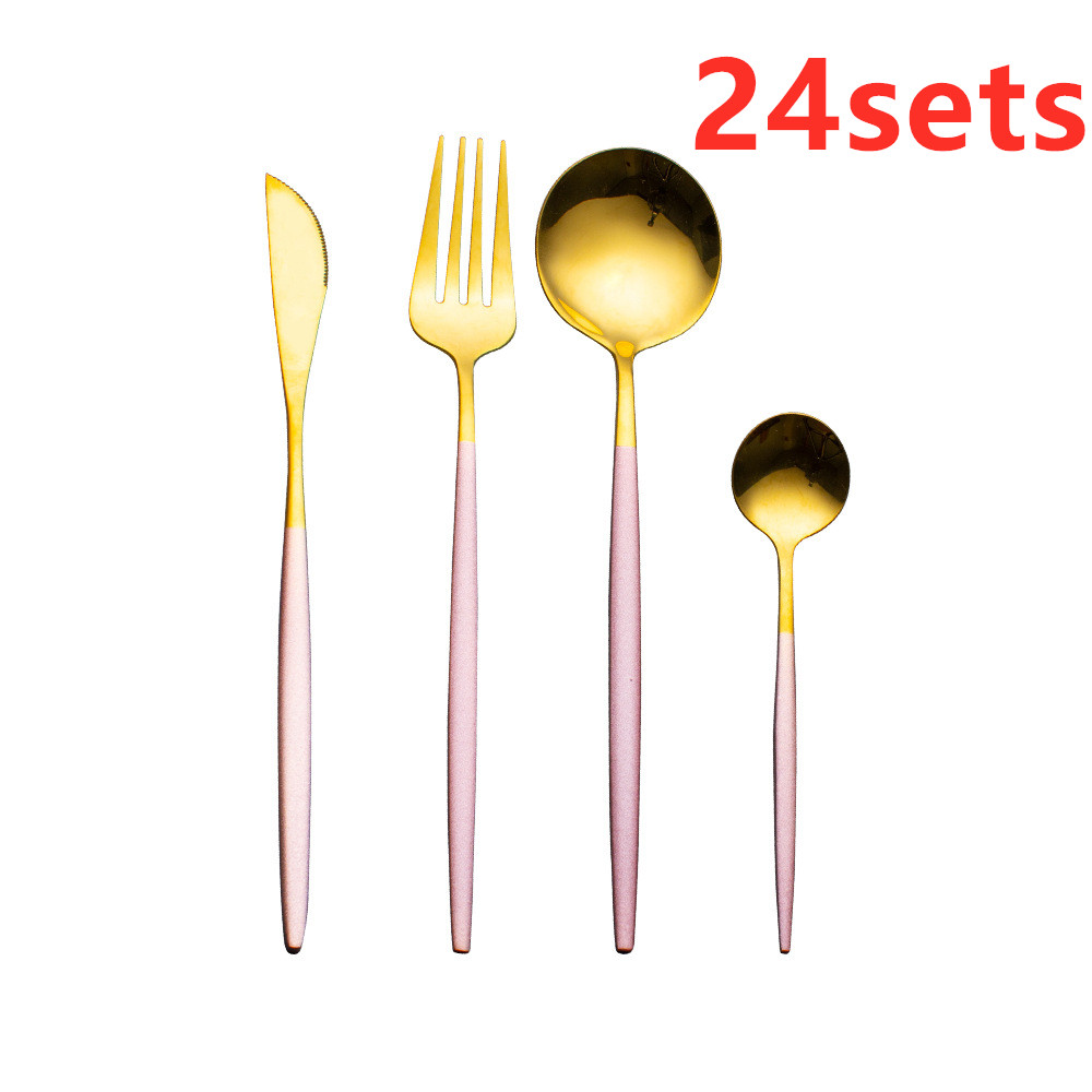 Pink gold 24sets