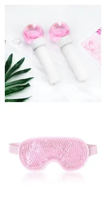 Rotating Ice Wave Beauty Ball Neck And Shoulder Massager Pink Set - Shop at LoveMi