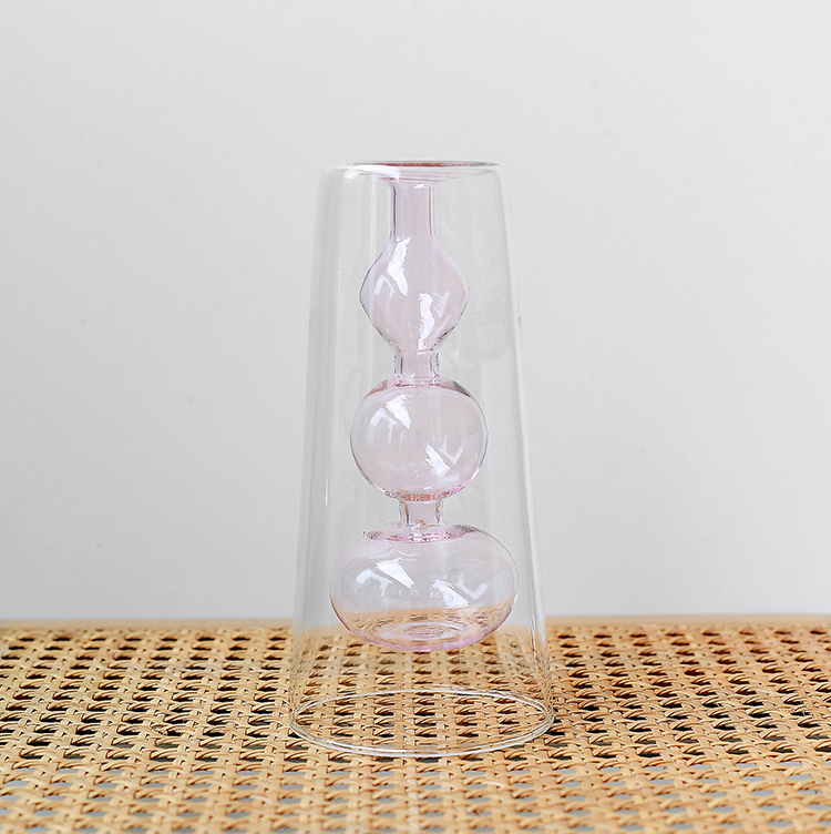 Retro Stained Glass Vase Gourd Hydroponic Flower Plant — foto 9