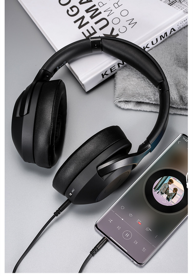 Wireless Bluetooth Headset ANC Active Noise Reduction Music - Image 3