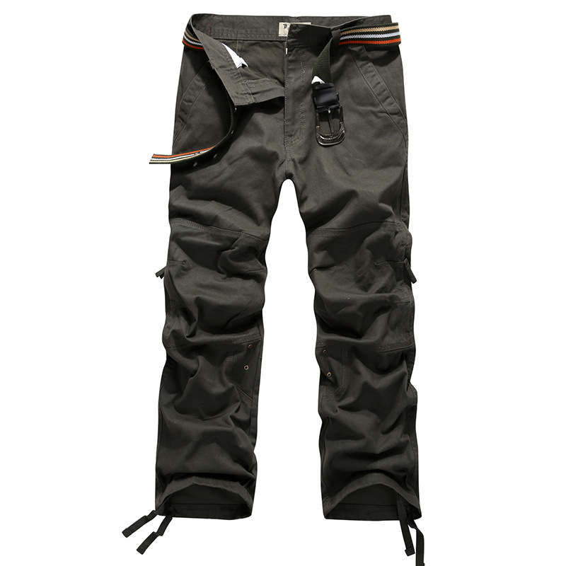 Title 3, Mens Thick Multi Pocket Cargo Trousers Loose F...