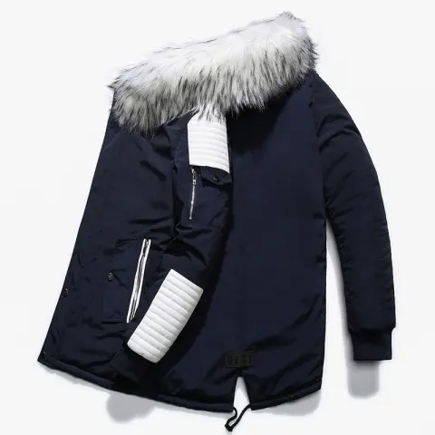 Winter Jacket Men Thicken Warm Parkas Men Casual Long