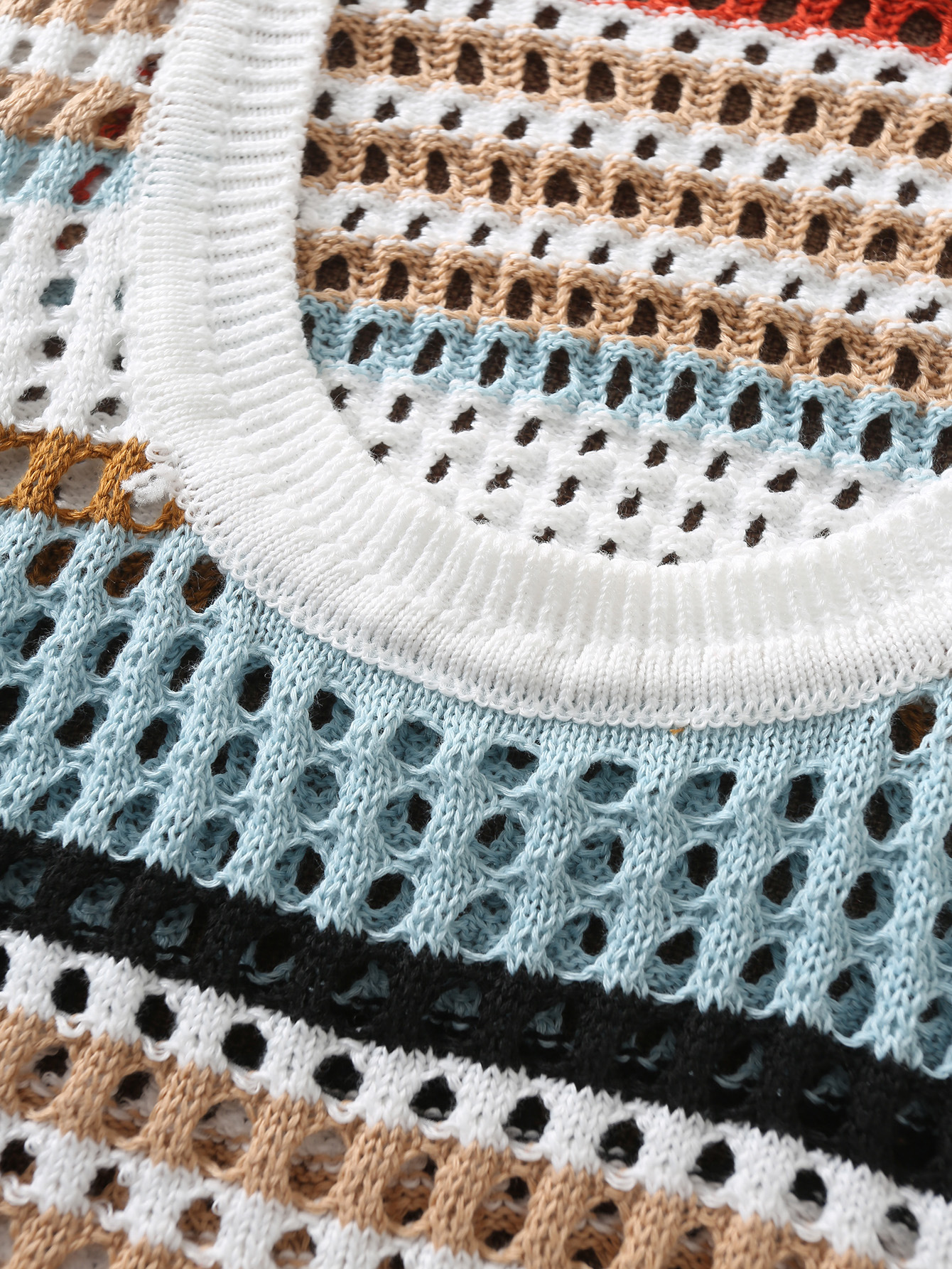 Summer New Color-Blocking Knitted Vest Slim Vest