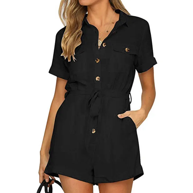 Casual Women's Jumpsuit Women's Summer Fashion Wide Leg Pants Black - Shop at LoveMi
