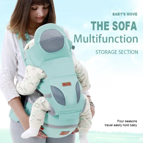 Ergonomic Baby Carrier 0-48M Hipseat Front Facing Kangaroo Wrap