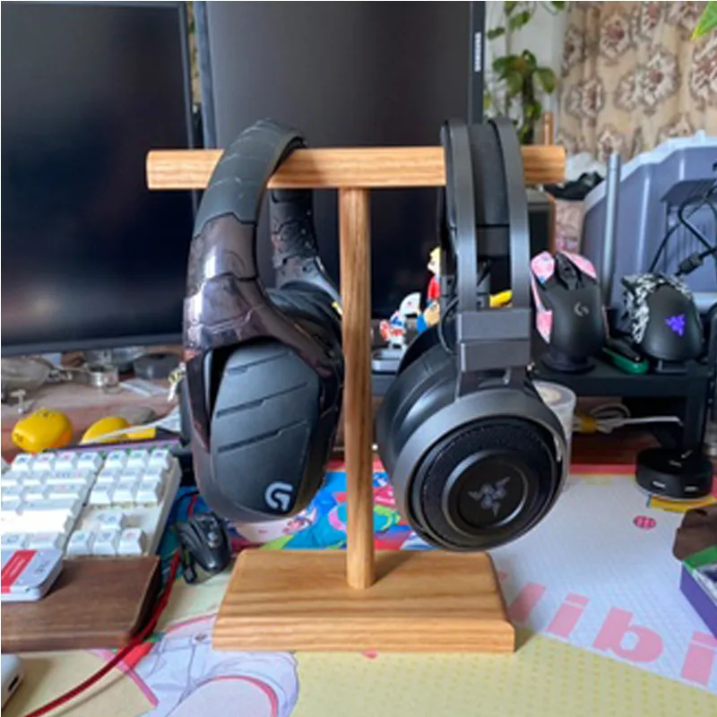 Black Walnut Headphone Holder Hanger