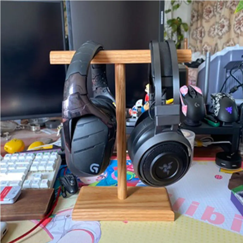 Black Walnut Headphone Holder Hanger