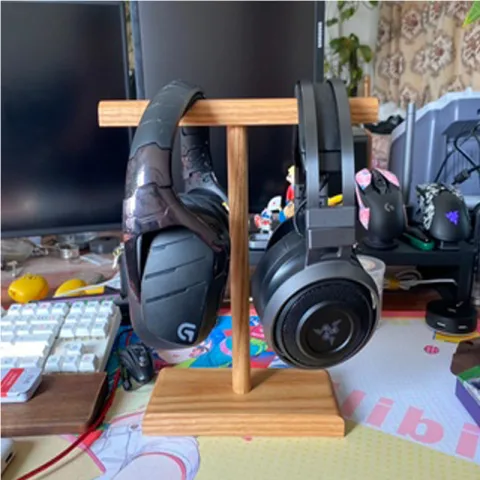 Black Walnut Headphone Holder Hanger