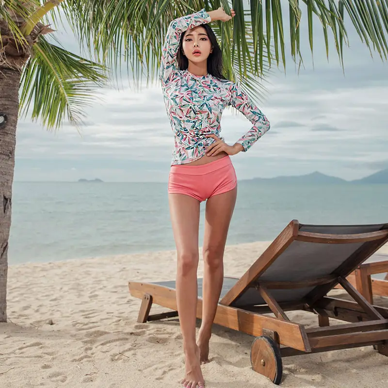 Conservative Triangle Split Bikini Hot Spring Swimwear Women
