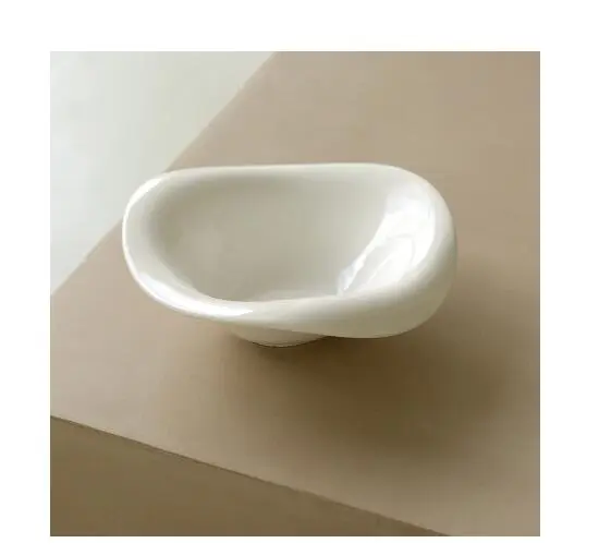 Substitute French Special shaped Ceramic Salad Bowl White - Shop at LoveMi