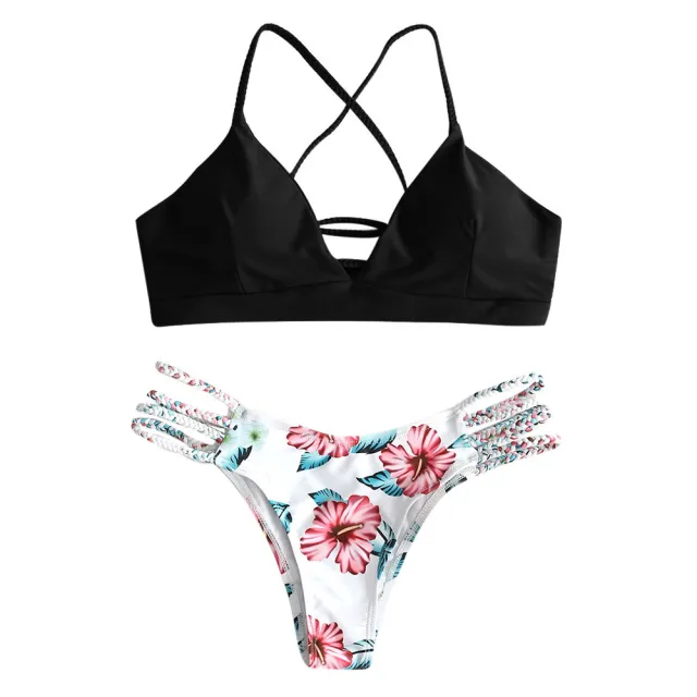 Sexy Braided Bikini Swimsuit Black - Shop at LoveMi