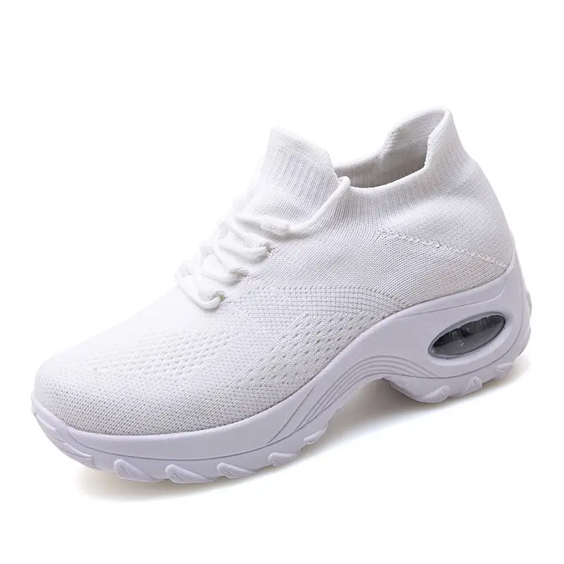 Fashion All-Black Cushioned Sports Shoes