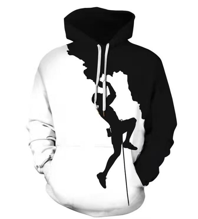 Plus Size Men'S Sweater Casual Row Hooded Pullover Sweater