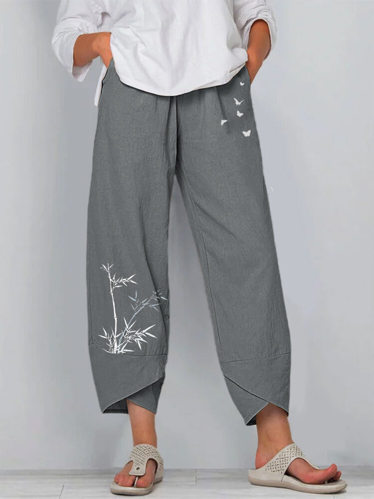 Title 5, Pantaloni casual da donna con vita elastica e s...