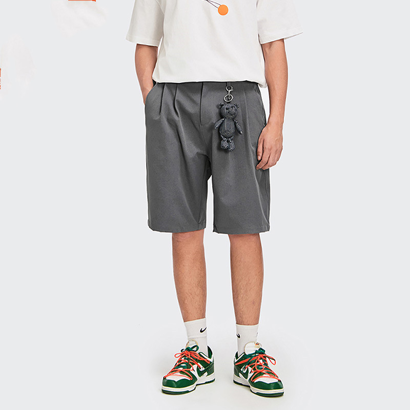 Summer Sports Wild Trend Personality Bear Doll Decoration Straight Casual Shorts