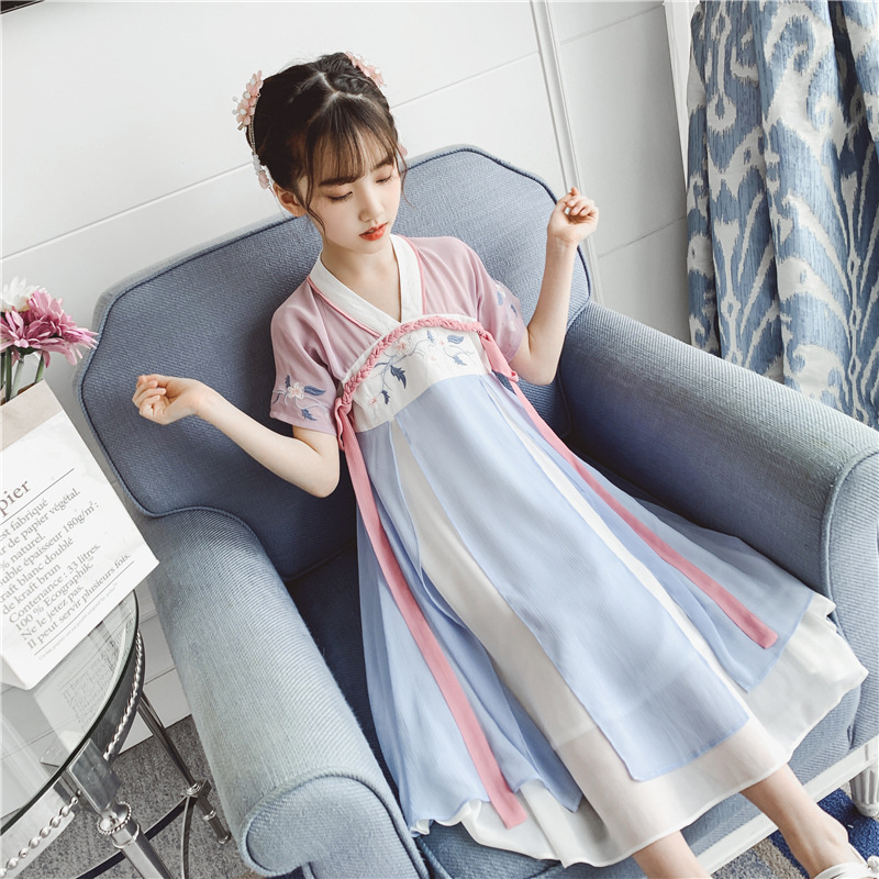 Big Children's Super Fairy Tang Dress In Summer Dress