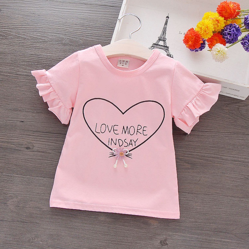 Baby Half-sleeved Children's Tops For Children And Middle-aged Children