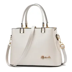 Leather Handbag Female Luxury Pu Female Bags - White - View 1