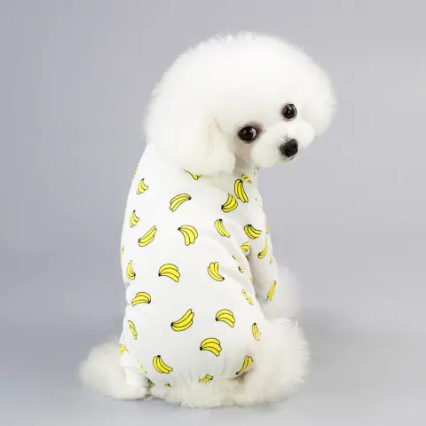 Pet Four-Legged Cotton Home Clothes Dog Pajamas Casual Cartoon