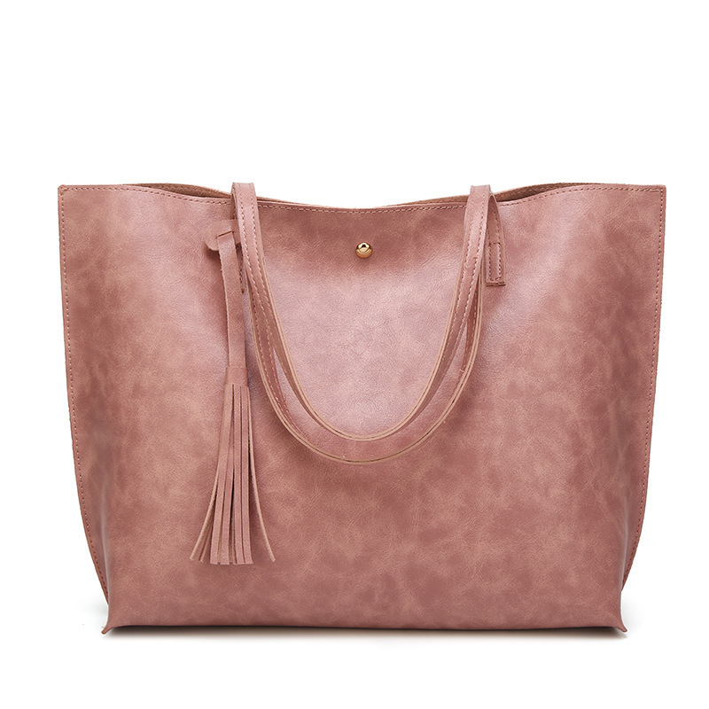 Autumn New Women'S Bag European And American Fashion Tassel Shoulder Bag Handbag Women Large Capacity