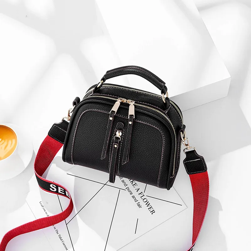 Summer Small Bag Women'S New Mini Summer Fashion Korean Beautiful Fashion New Women'S Bag Single Shoulder Messenger Bag - Black