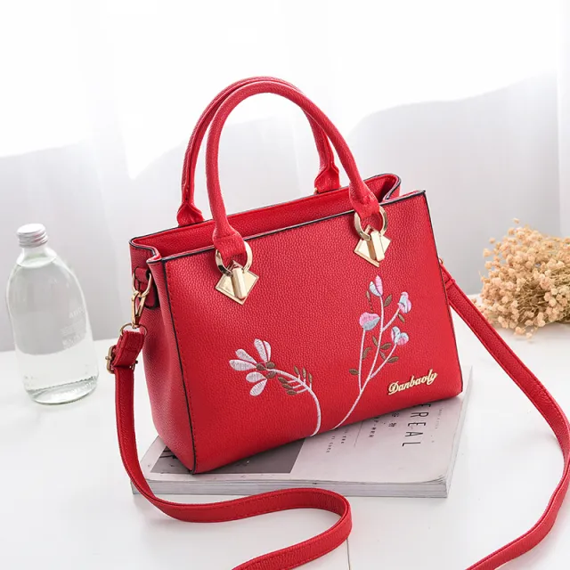 Bags Women'S Trendy Cool Style Atmospheric Fashion Women'S Bags Messenger Shoulder Handbag Red - Shop at LoveMi