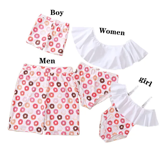 Moda Estiva Mamma E Bambini Bikini Famiglia Abbinamento Costumi Da Bagno Mamma E Me Vestiti Madre Figlia Costume Da Bagno Photo Color Male Xl - Shop at LoveMi