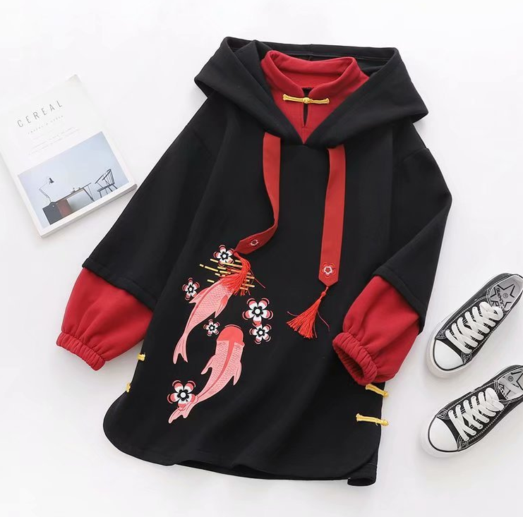 Title 11, Fake Two Small High-Necked Hooded Sweater Women...