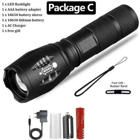 Strong Light Flashlight Special Forces Rechargeable Home Self-Defense Waterproof