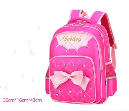 Babudou Schoolbag For Primary School Girls Grade 1-3-6 Children'S Bag 8-12 Girls' Light Double Blind Bag 5 - Rose