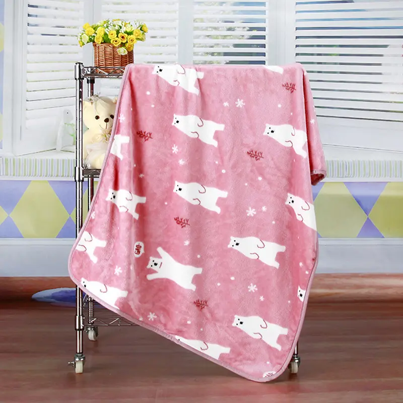 Pet Quilt Warm Blanket Coral Fleece Antifreeze