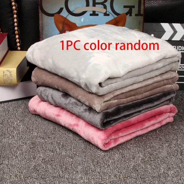 Pet Quilt Blanket Winter Thick Coral Fleece Pet Winter Blanket Cushion Nest Random Color - Shop at LoveMi