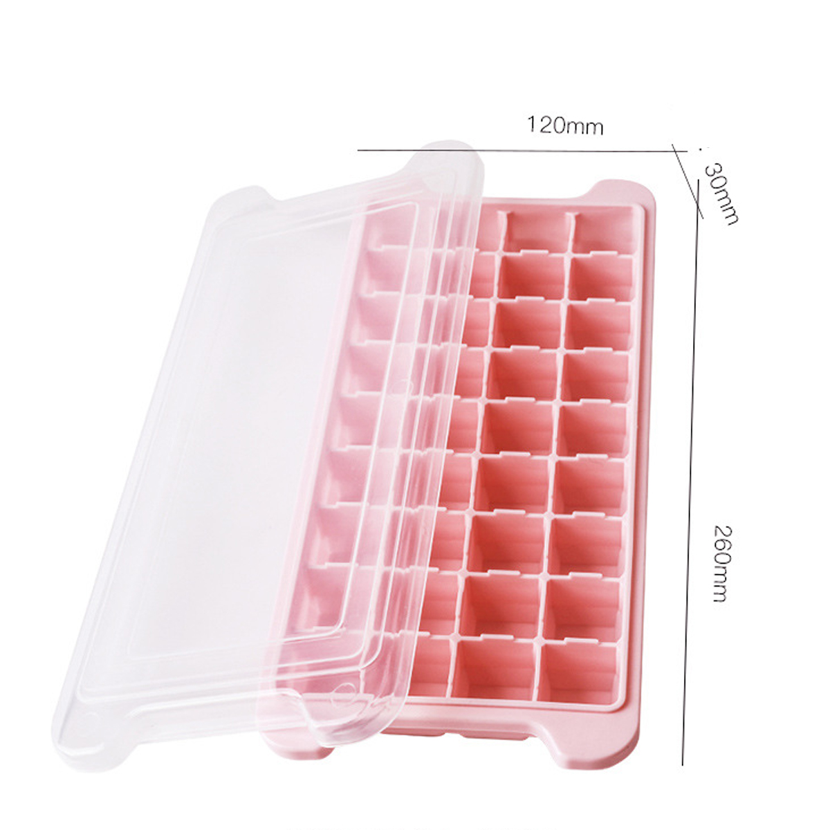 Title 1, Household Silicone Square Ice Tray With Lid