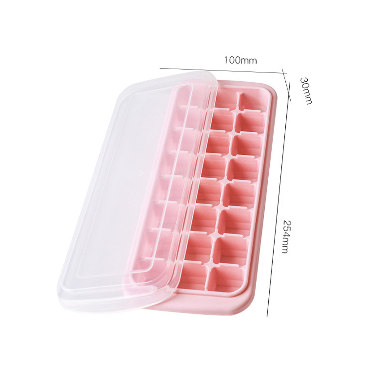 Title 7, Household Silicone Square Ice Tray With Lid