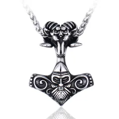 Personalised Sheep Head Titanium Steel Pendant Jewellery - Pure Pendant - View 1