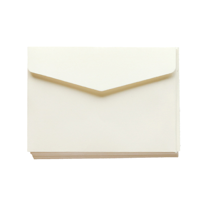 Title 4, Simple Ivory White Envelope Greeting Card Stora...