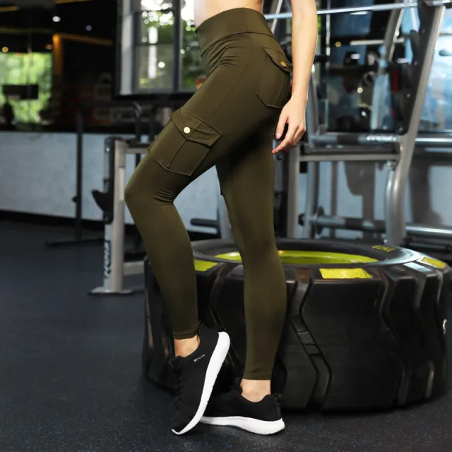 Net Red High Waist Tight Leggings Women Peach Hips Wear Running Fitness Tooling Sports Yoga Pants Women Red - Shop at LoveMi