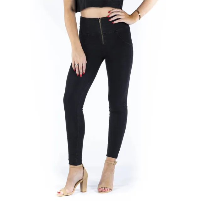 Jeans Sports Leggings Women'S High Waist Hip Body Pants Summer Dance Yoga Fitness Pants Black - Shop at LoveMi