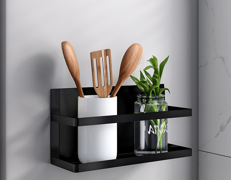 Single shelf black