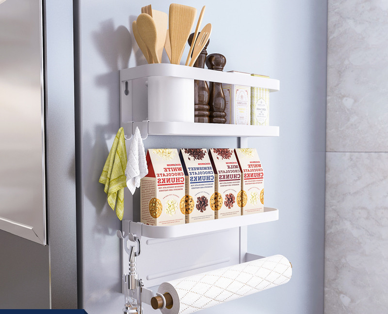 Small refrigerator rack white