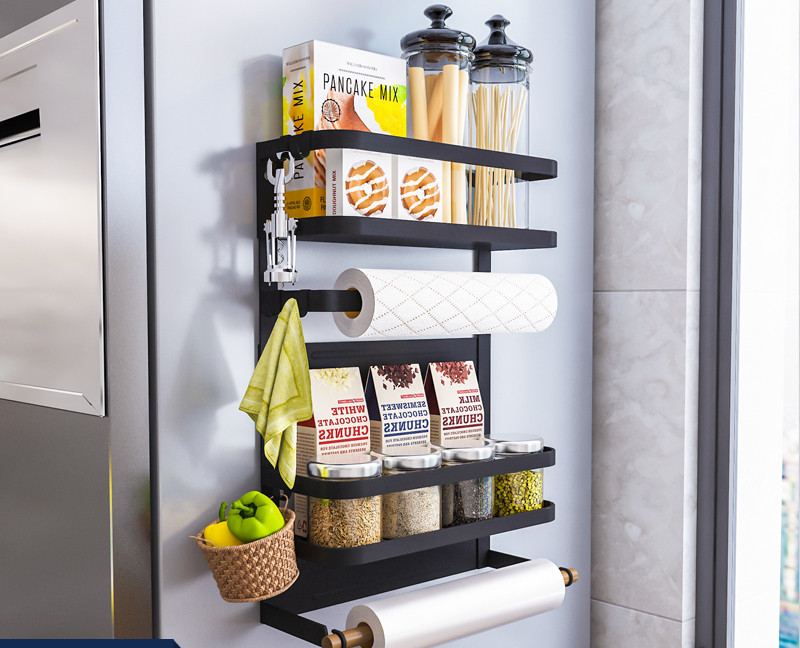 Large refrigerator rack black