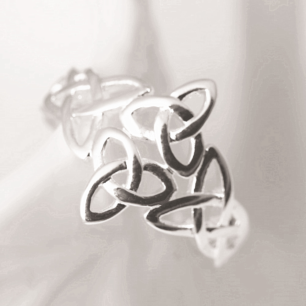 European And American New Opening Ring Creative Printing Hollow Opening Adjustment Ring Foreign Trade Jewelry