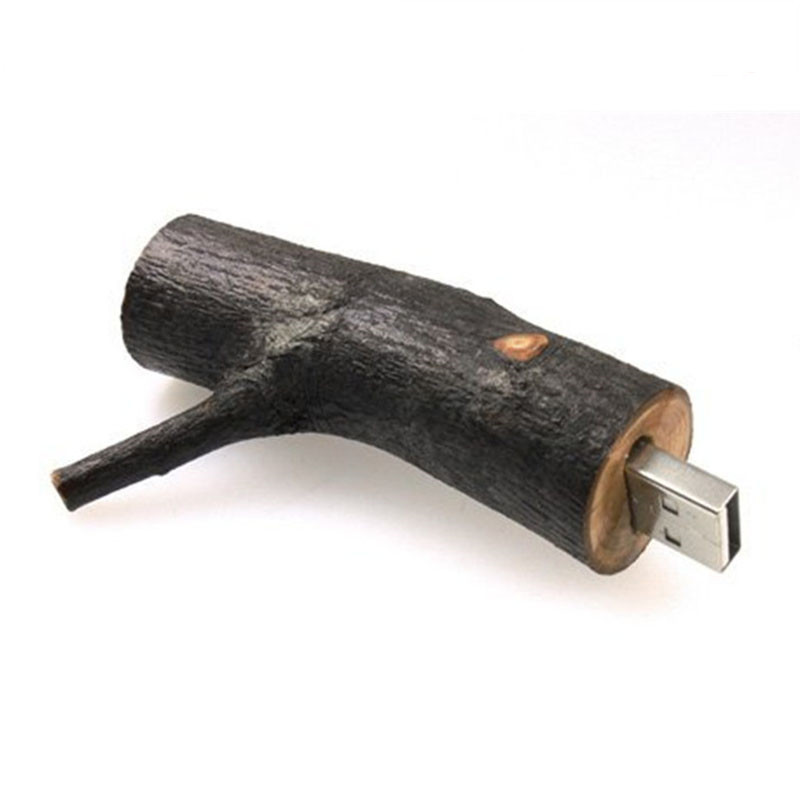 Jaster - Usb Stick 4Gb, 8Gb, 16Gb, 32Gb, 64Gb, Natural Wood Model, Tree Branch, Novelty — foto 4