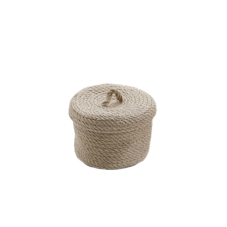 Woven storage artifact model room props jute storage basket