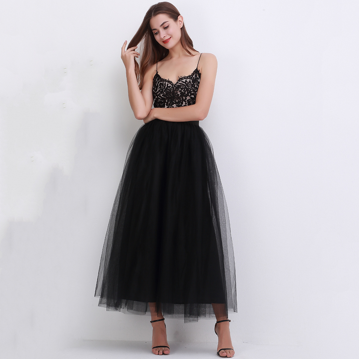 Title 1, Womens 4 Layer 100 Mesh Skirt Hot Style Moppin...